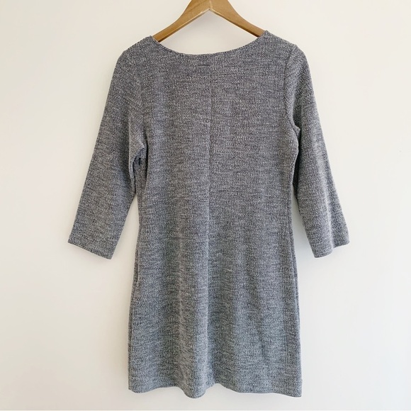 Theory Mimi H. Plentiful Tweed Mini Dress Large Blue White - Picture 5 of 9